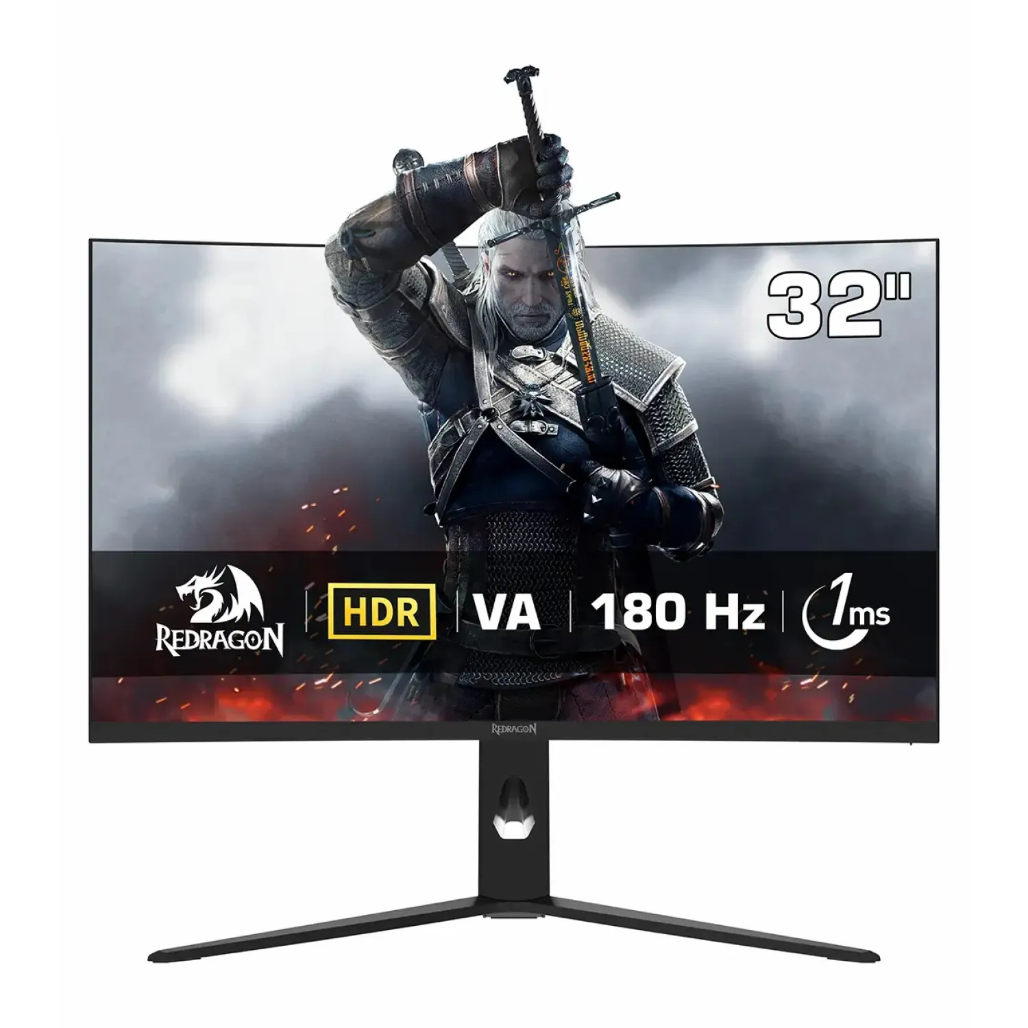 مانیتور گیمینگ ردراگون مدل GMQ3212RVC سایز 32 اینچ، QHD، 180 هرتز